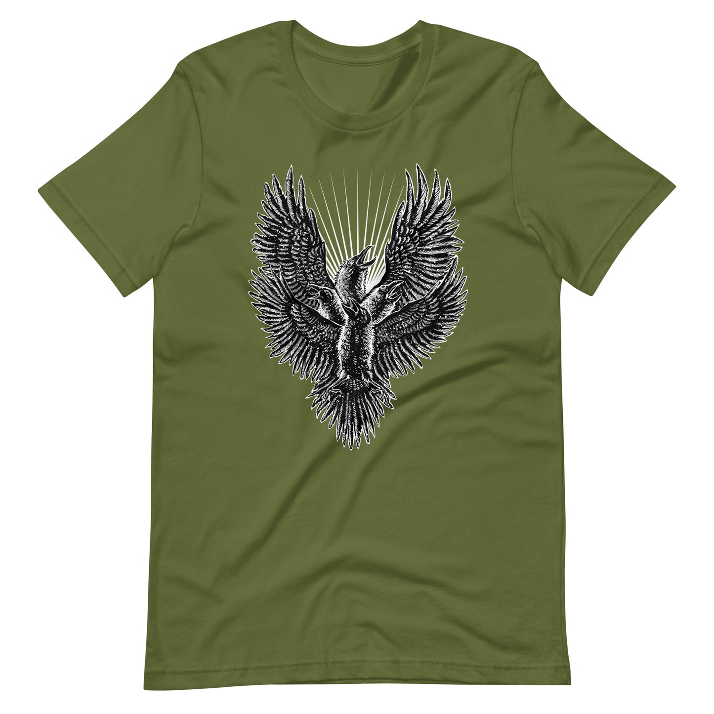Luminous Crow - Men's t-shirt - Olive Front
