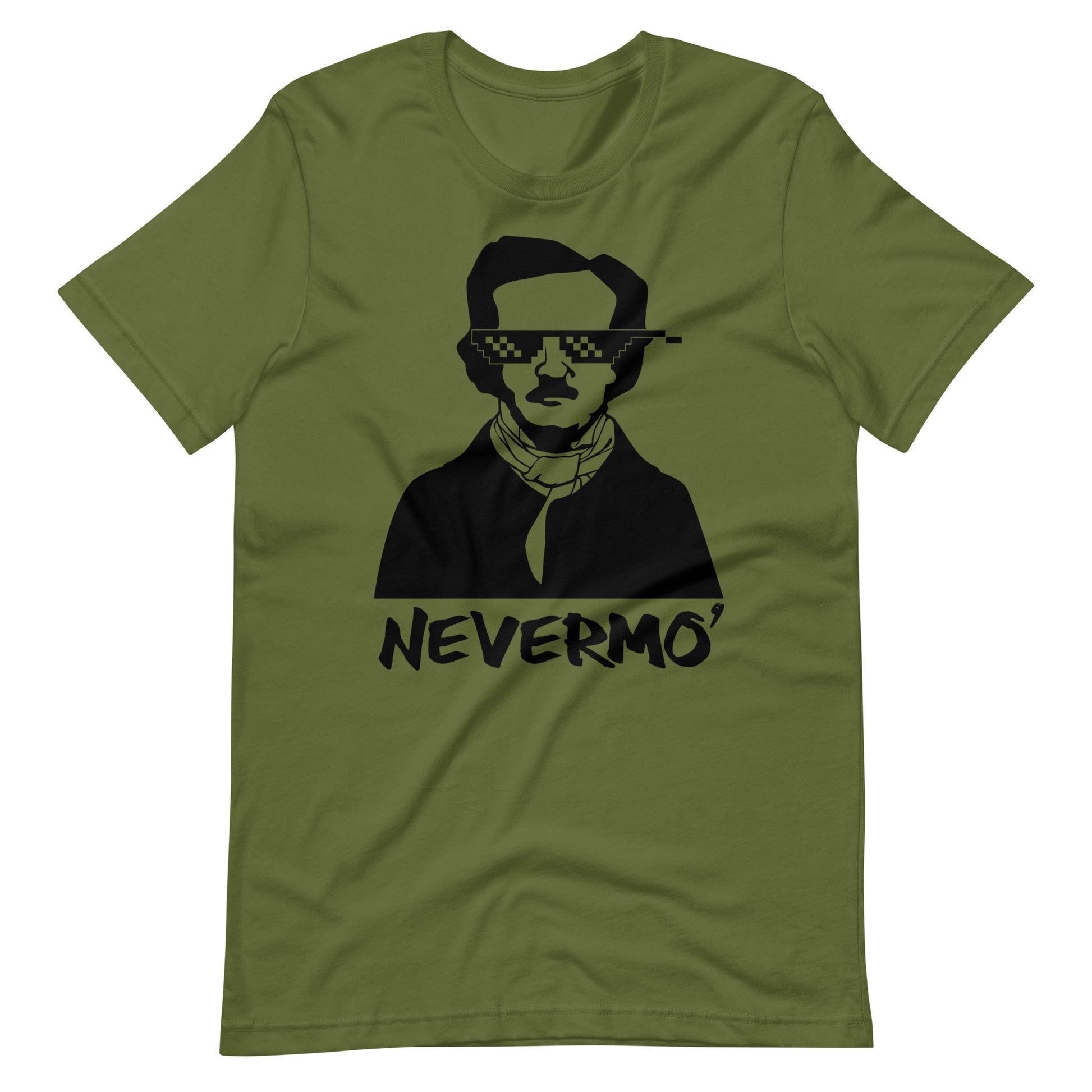 Men's Edgar Allan Poe "The Nevermo" T-Shirt - Olive Front
