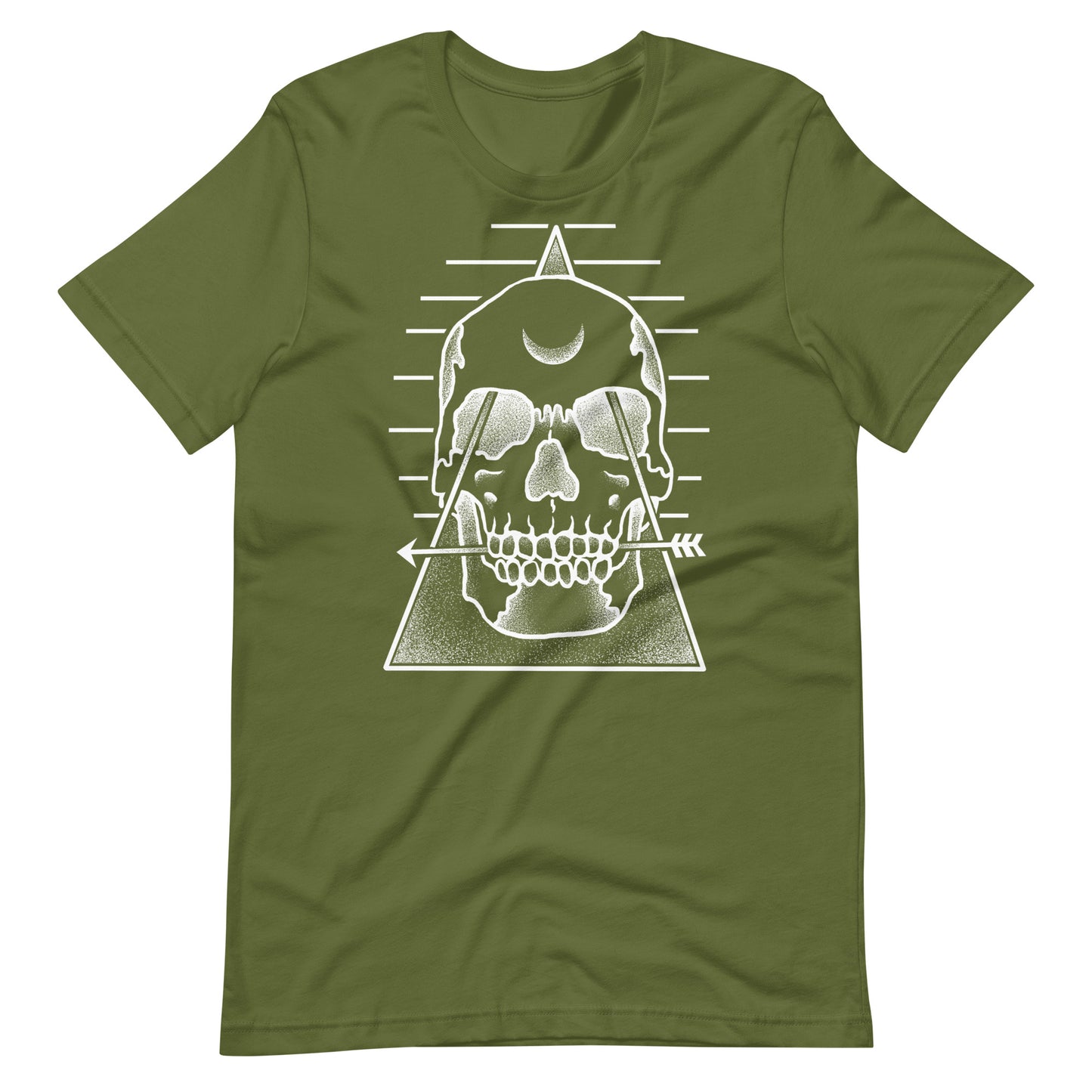 Skull Pyramid - Men's t-shirt - Olive Front