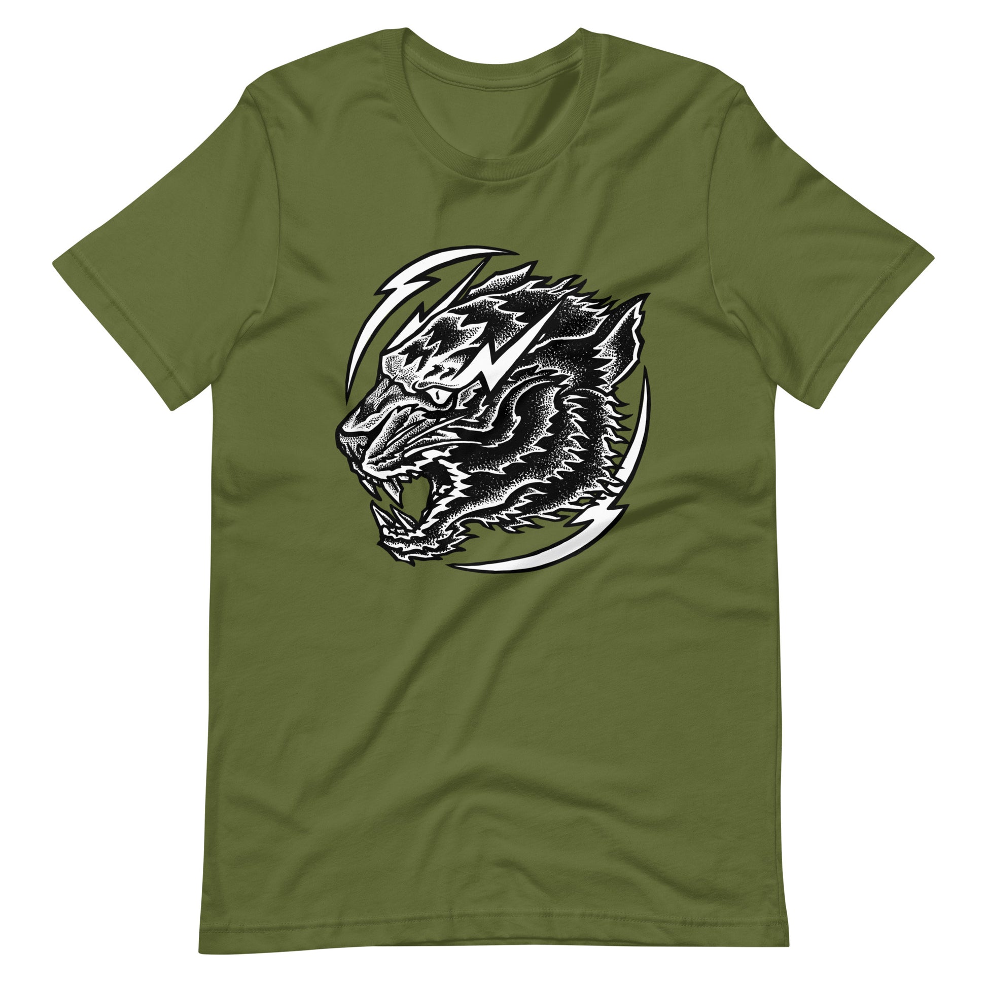 Thunder Tiger - Men's t-shirt - Olive Front