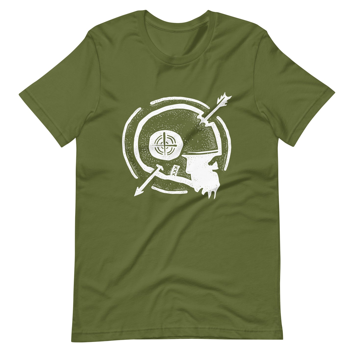 Dead Arrow White - Men's t-shirt - Olive Front