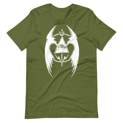 Fly 3 White - Men's t-shirt - Olive Front