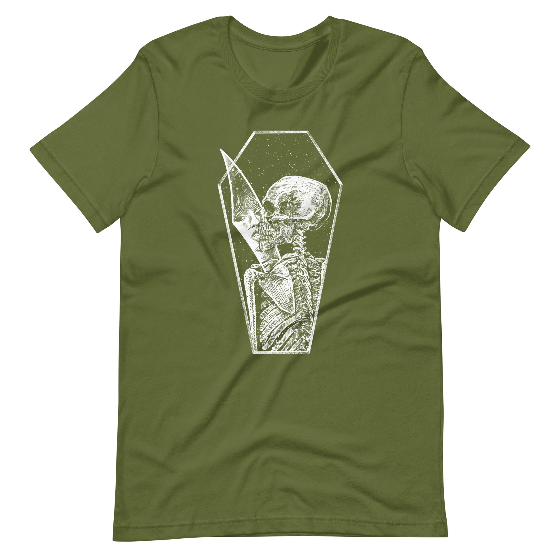 Shadow of Memories White - Men's t-shirt - Olive Front