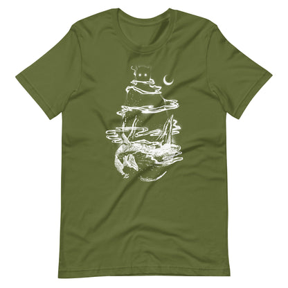 Toxic Fumes White - Men's t-shirt - Olive Front