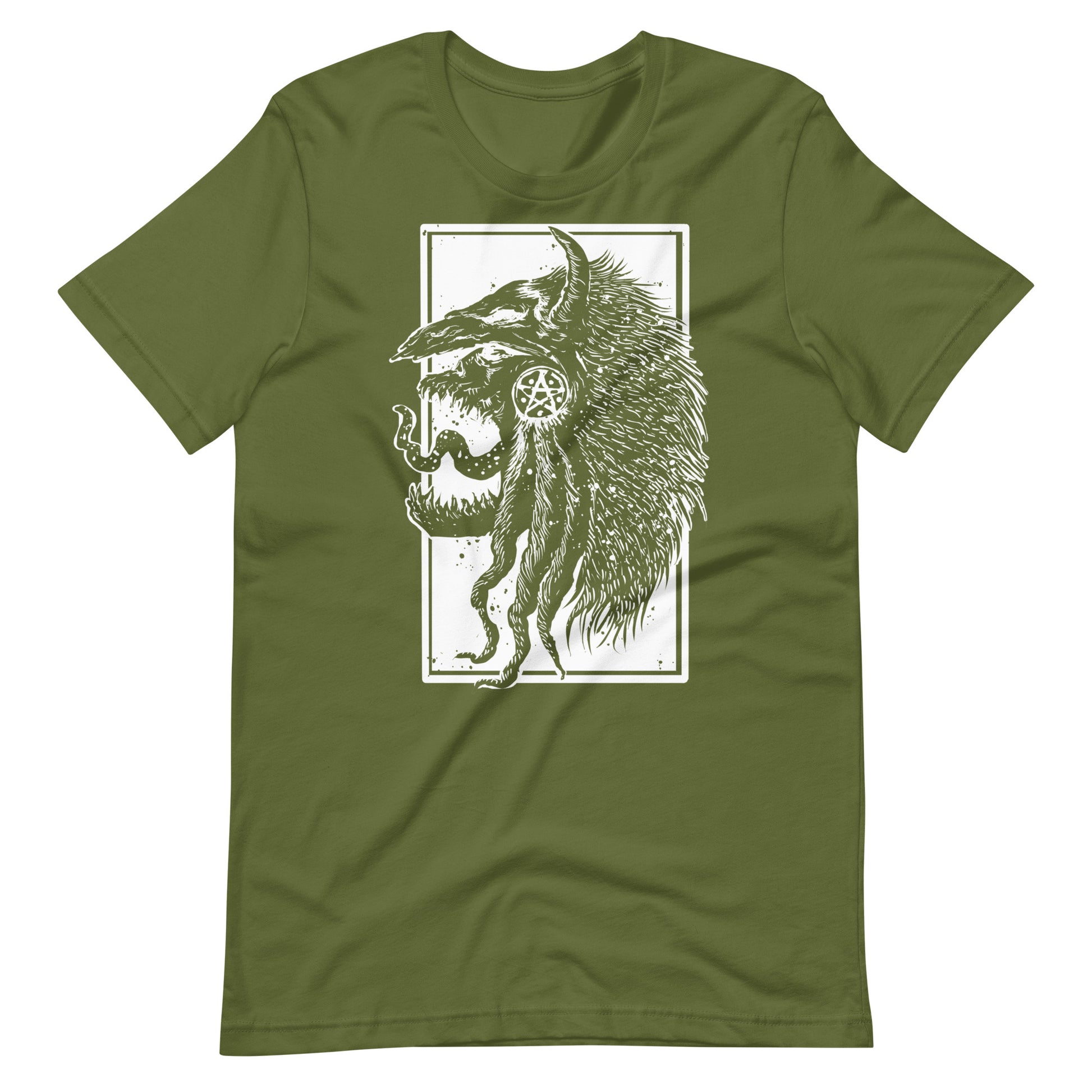 Tribe Monster White - Men's t-shirt - Olive Front