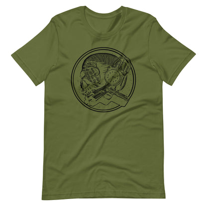 Boom as Hell Black - Men's t-shirt - Olive Front