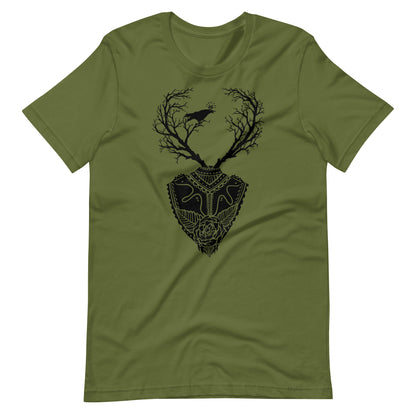 Life Trees Black - Men's t-shirt - Olive Front