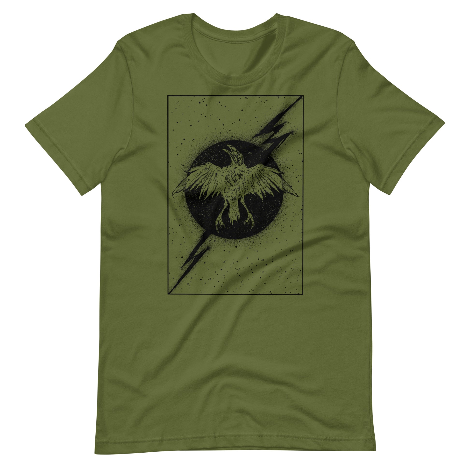 Night Thunder Black - Men's t-shirt - Olive Front