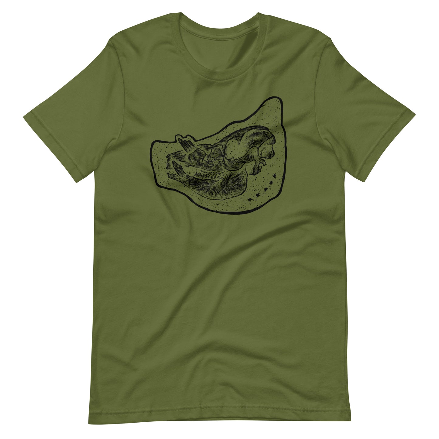 Pig Black - Men's t-shirt - Olive Front