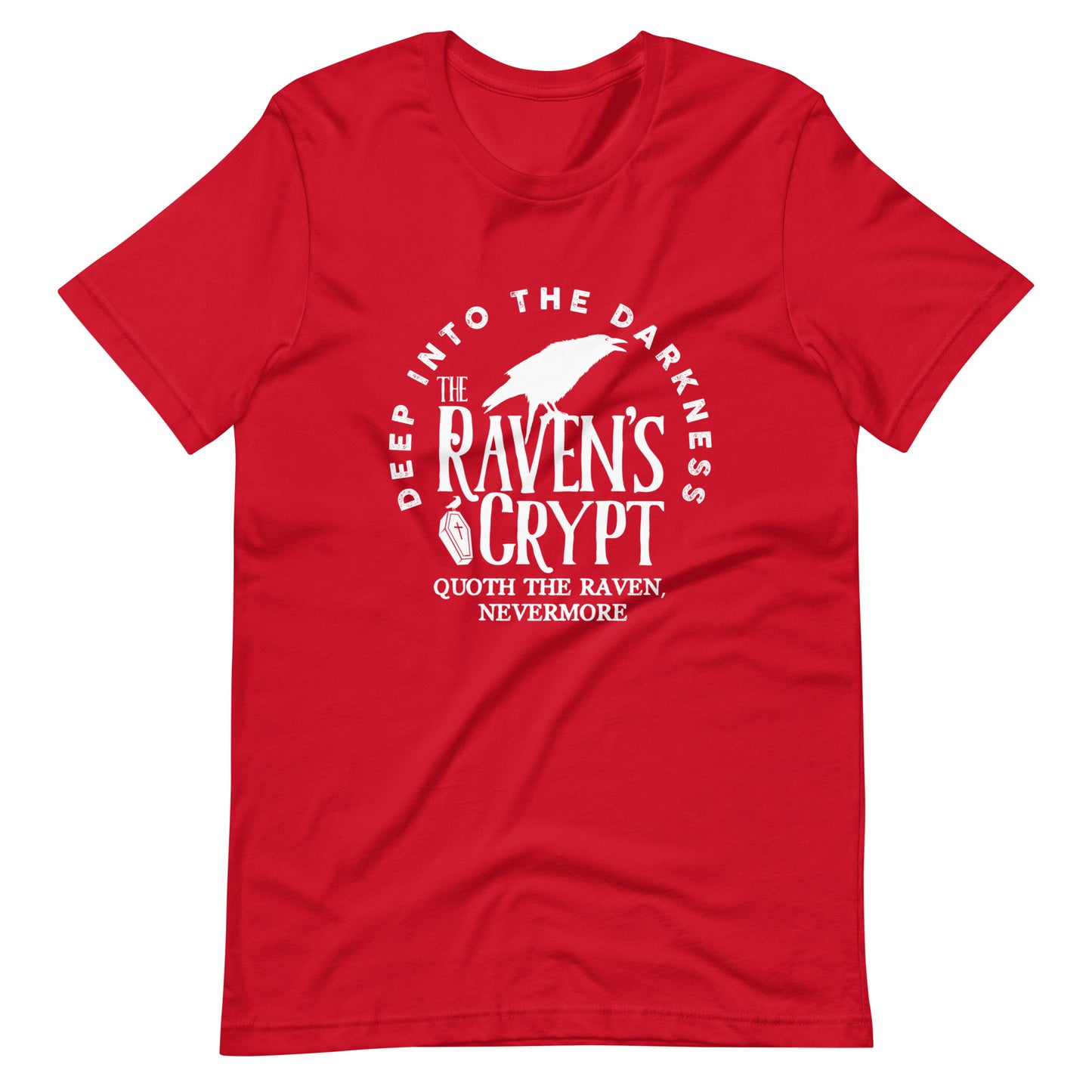 Deep Into the Darkness The Raven's Crypt - Men's t-shirt - Red Front