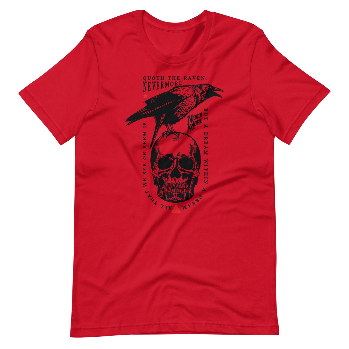 Quoth the Raven - Men's t-shirt - Red Front