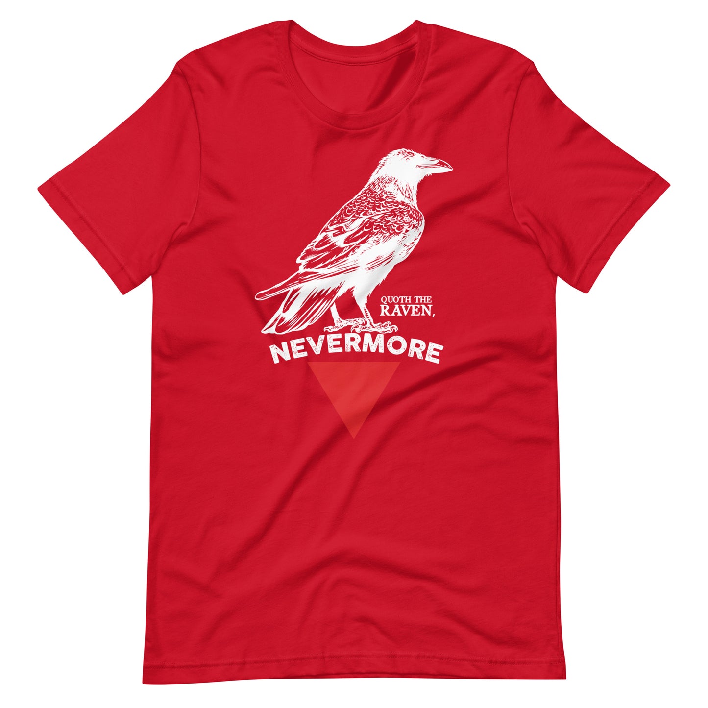 The Raven Nevermore Triangle - Men's t-shirt - Red Front