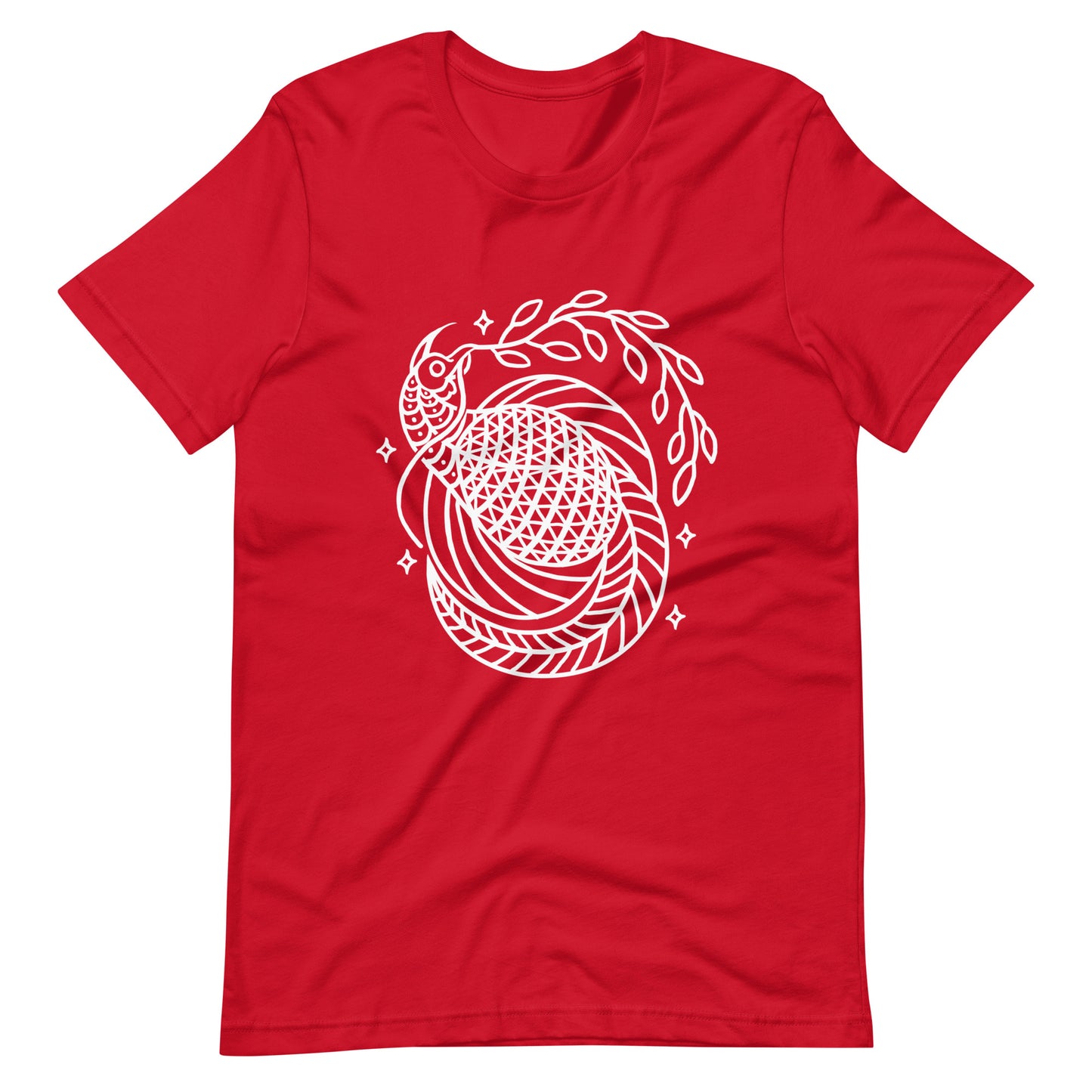 Bird of Peace - Men's t-shirt - Red Front