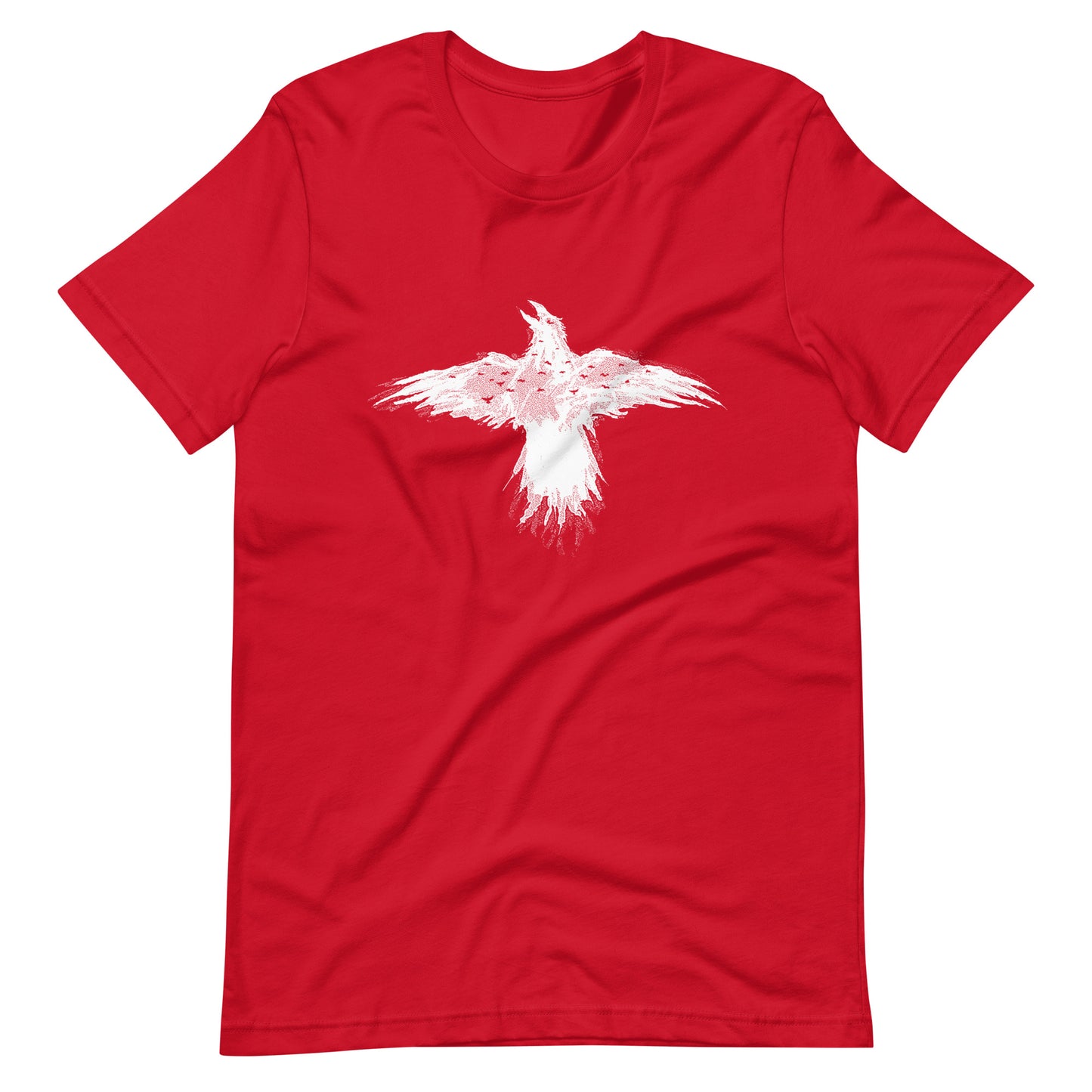 Flying Crow - Men's t-shirt - Red Front