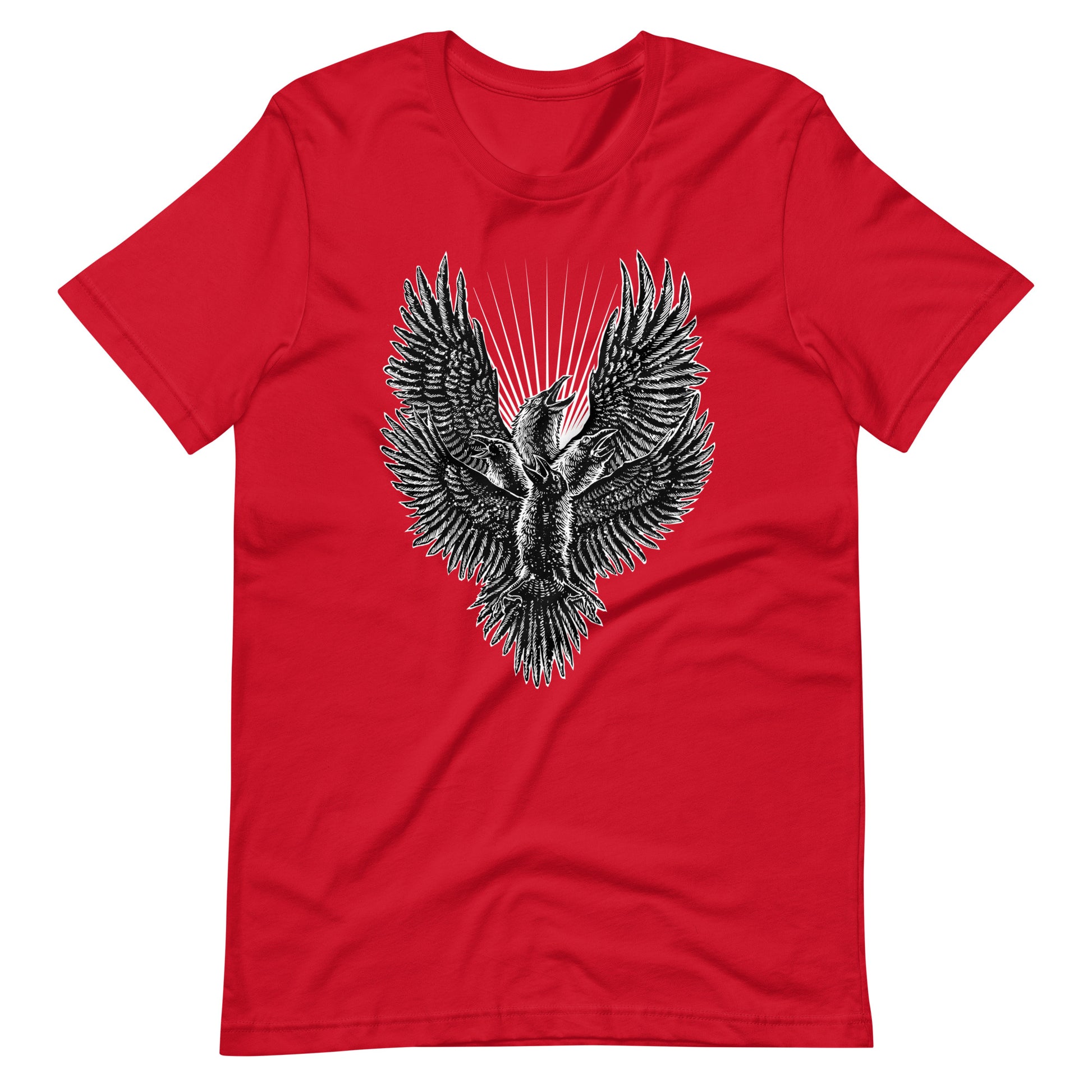Luminous Crow - Men's t-shirt - Red Front