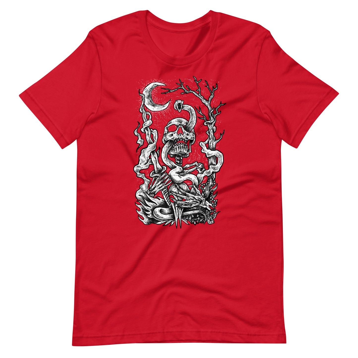 Nightmare Skull - Men's t-shirt - Red Front