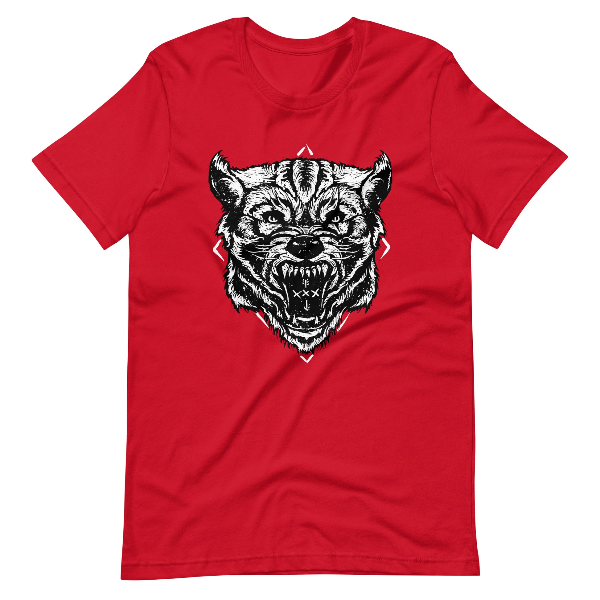 Wolf Head - Men's t-shirt - Red Front