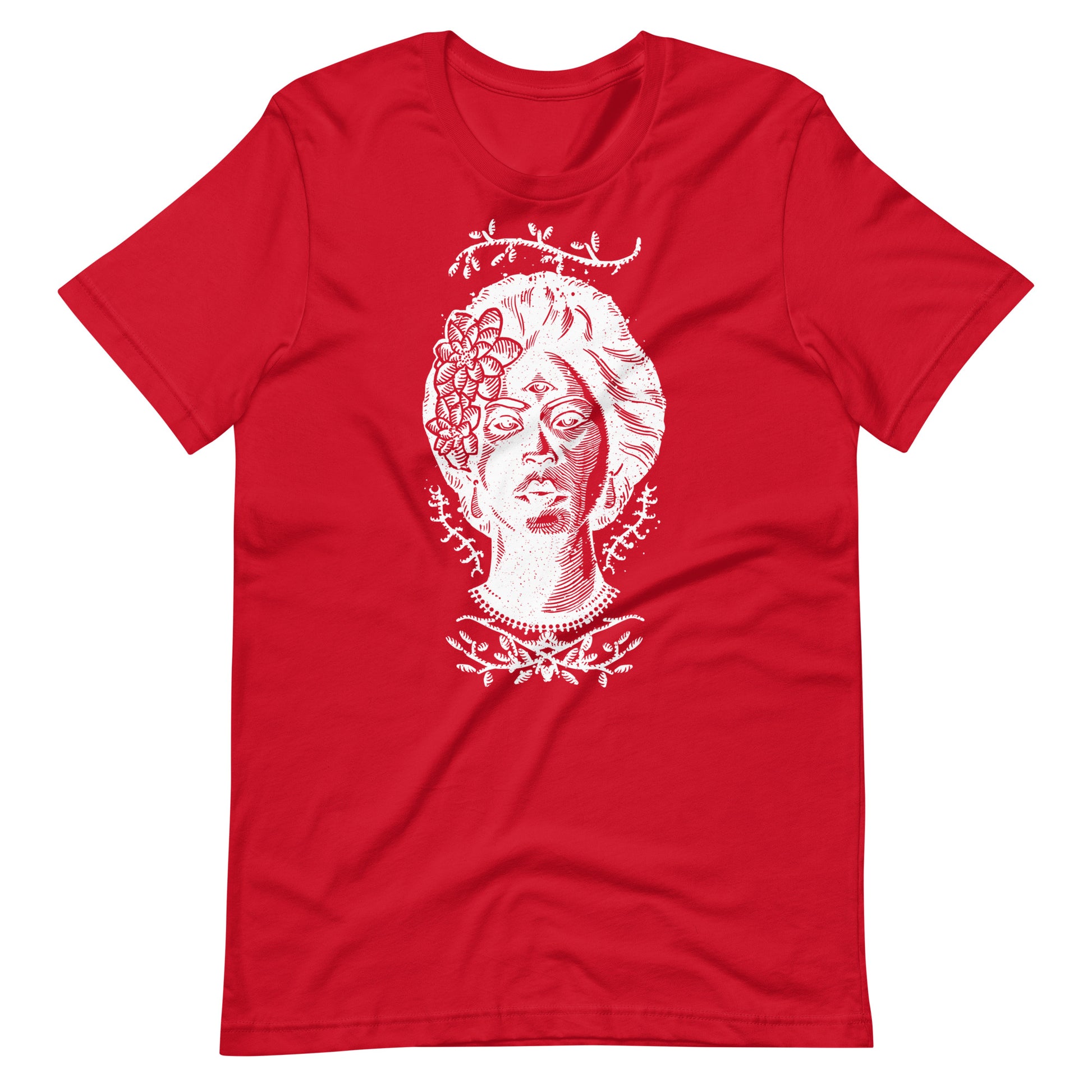 Girl Eyes White - Men's t-shirt - Red Front