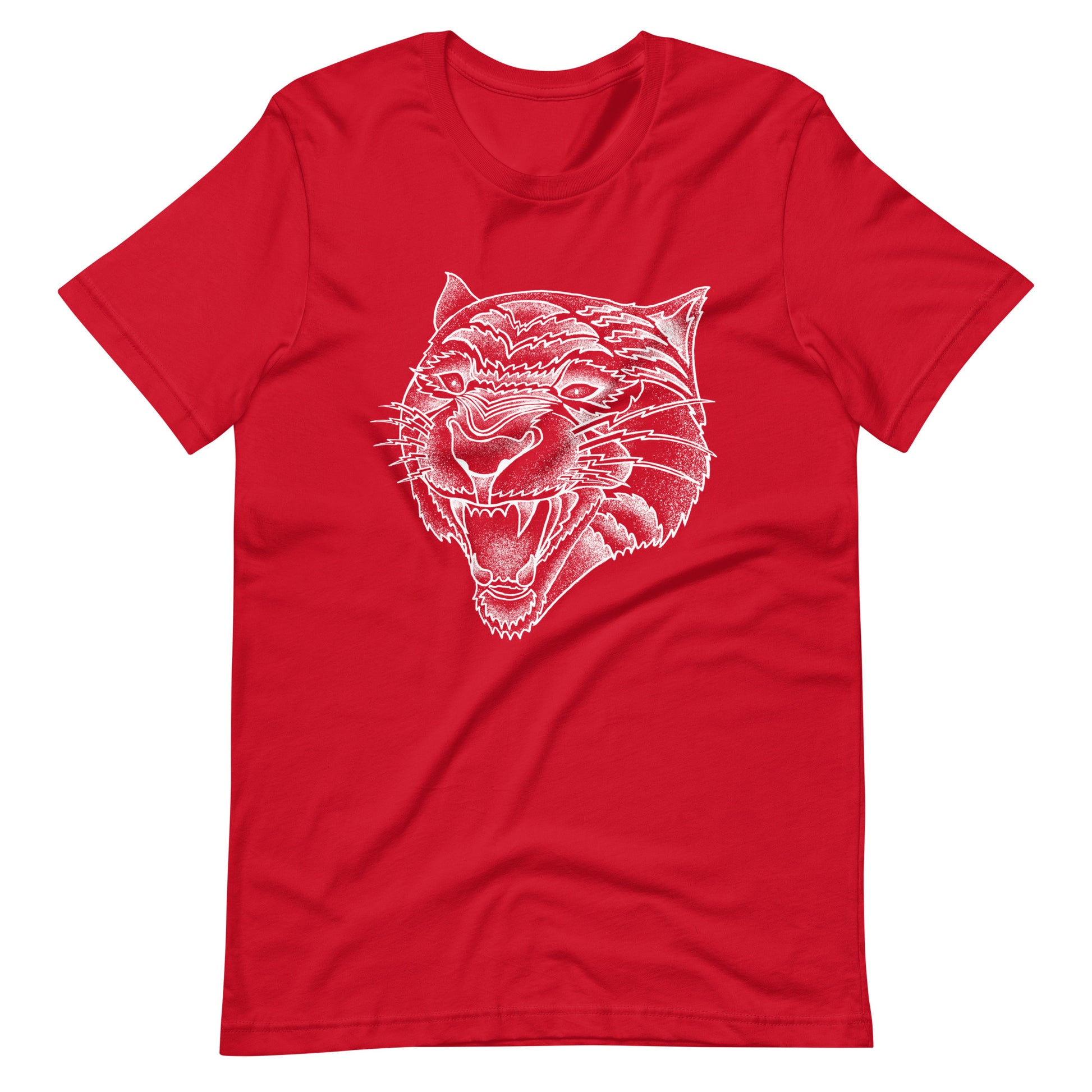 Panther White - Men's t-shirt - Red Front