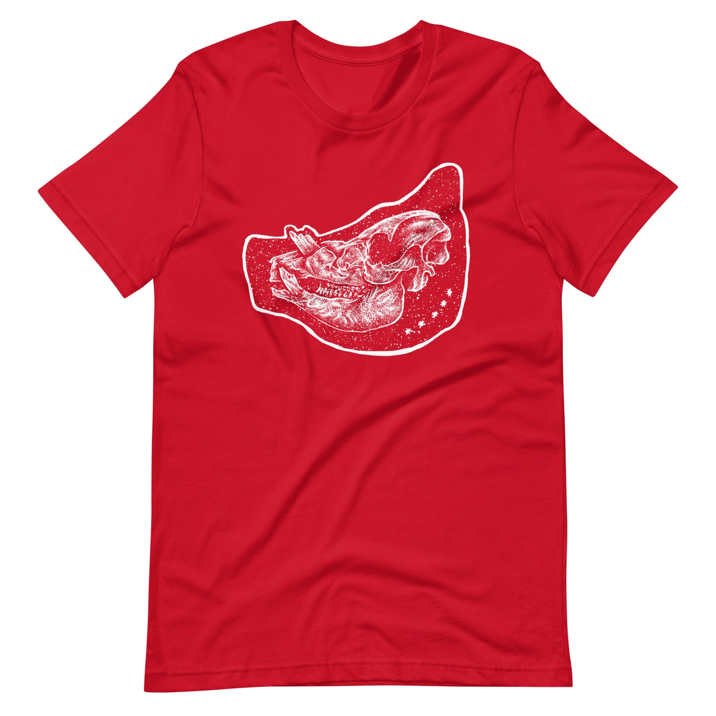 Pig White - Men's t-shirt - Red Front