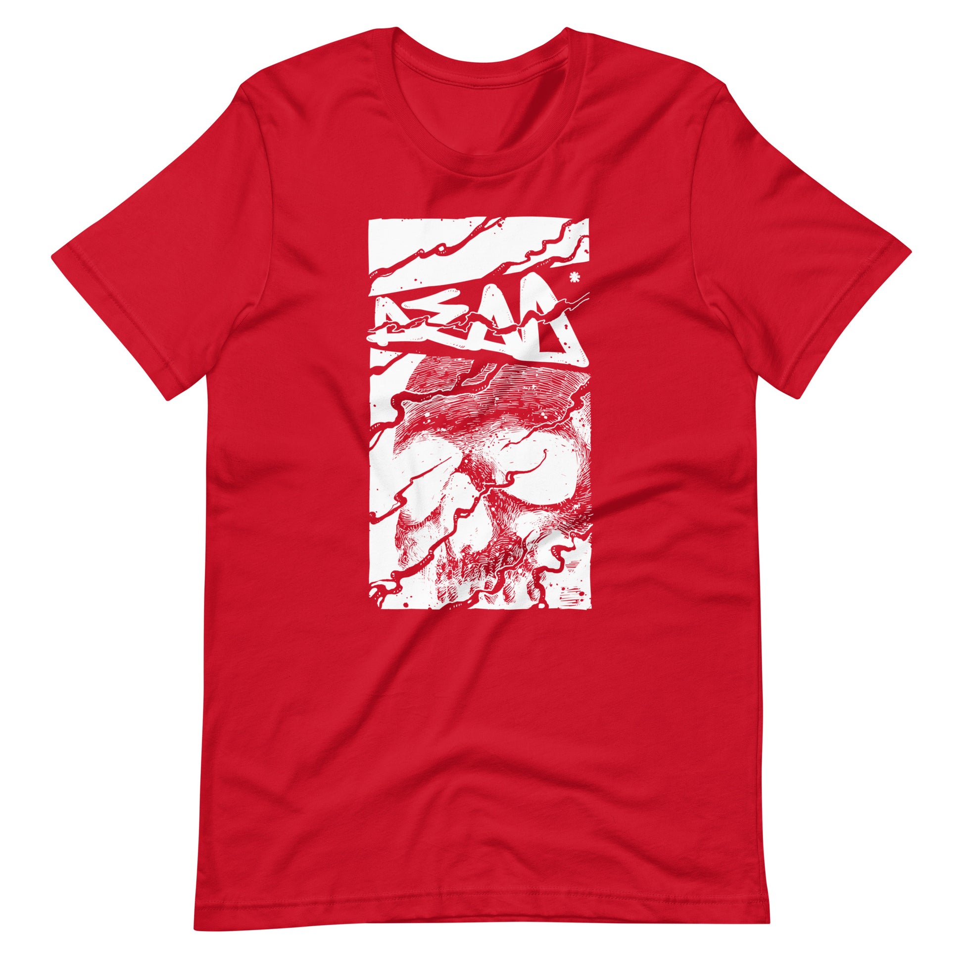 Skull Dead White - Men's t-shirt - Red Front