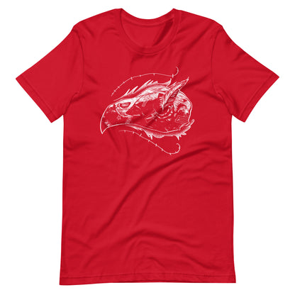 Skull Bird White - Men's t-shirt - Red Front