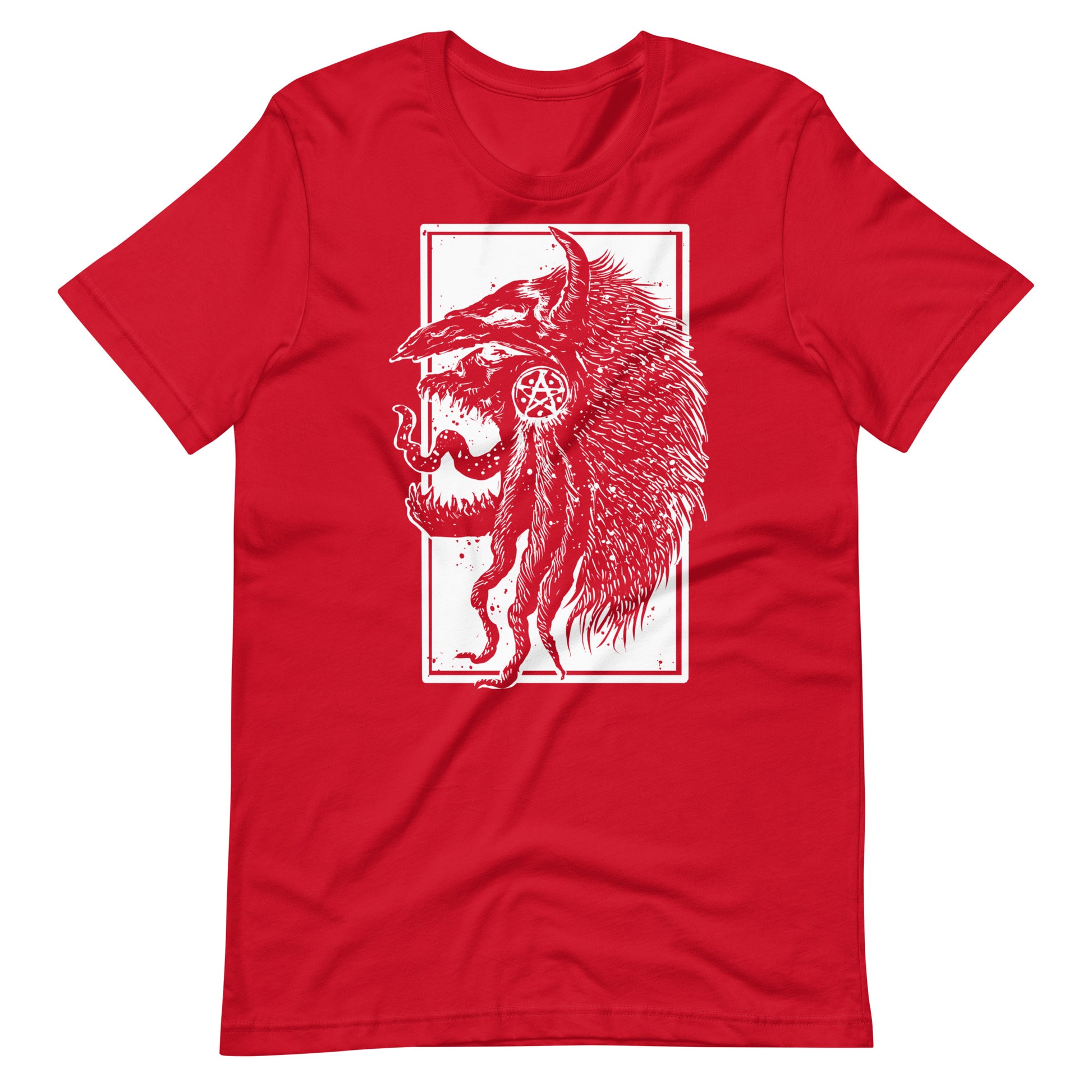 Tribe Monster White - Men's t-shirt - Red Front