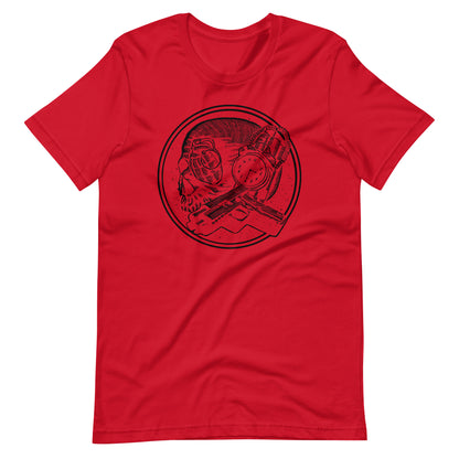 Boom as Hell Black - Men's t-shirt - Red Front