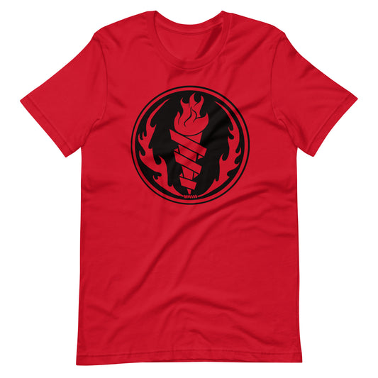 Fire Fire Black - Men's t-shirt - Red Front