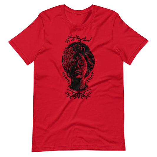 Girl Eyes Black - Men's t-shirt - Red Front