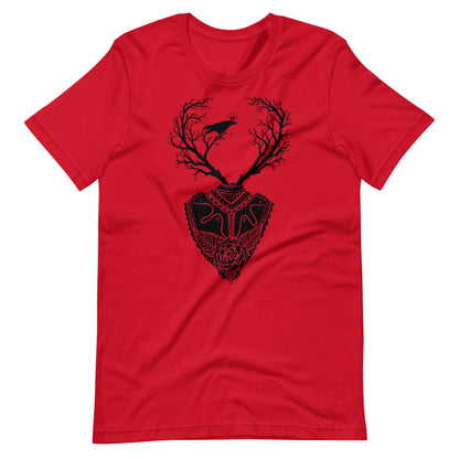 Life Trees Black - Men's t-shirt - Red Front
