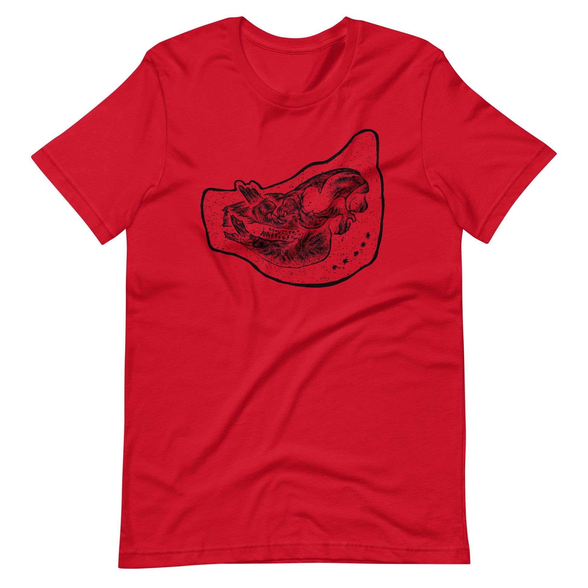 Pig Black - Men's t-shirt - Red Front