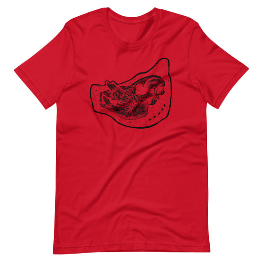 Pig Black - Men's t-shirt - Red Front