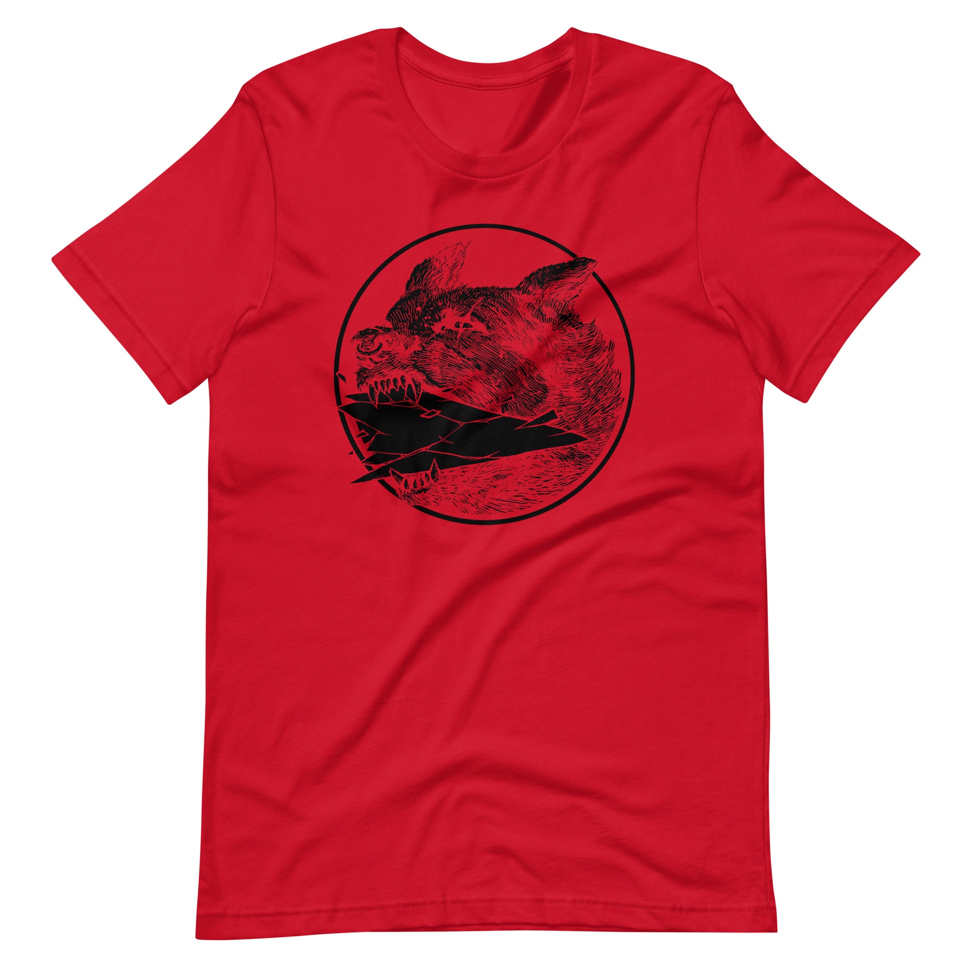 Shard Black - Men's t-shirt - Red Front