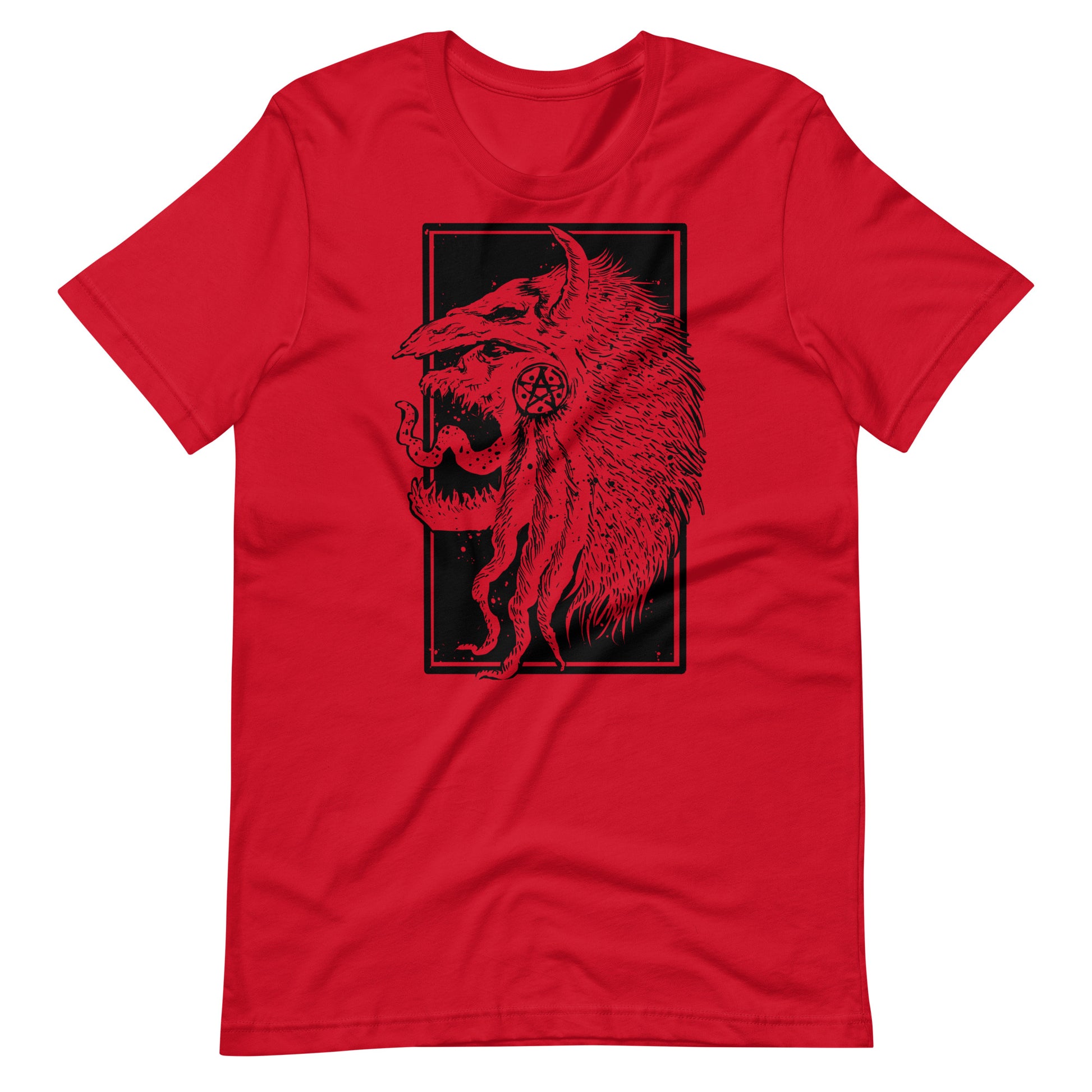 Tribe Monster Black - Men's t-shirt - Red Front