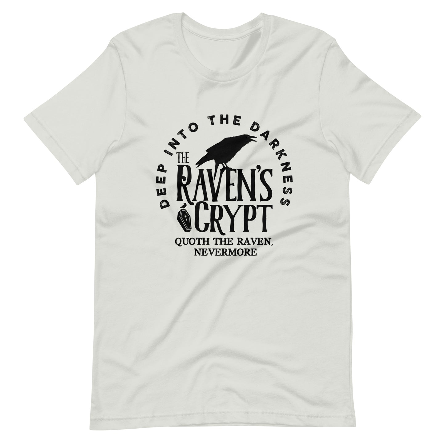 Deep Into the Darkness The Raven's Crypt - Men's t-shirt - Silver Front