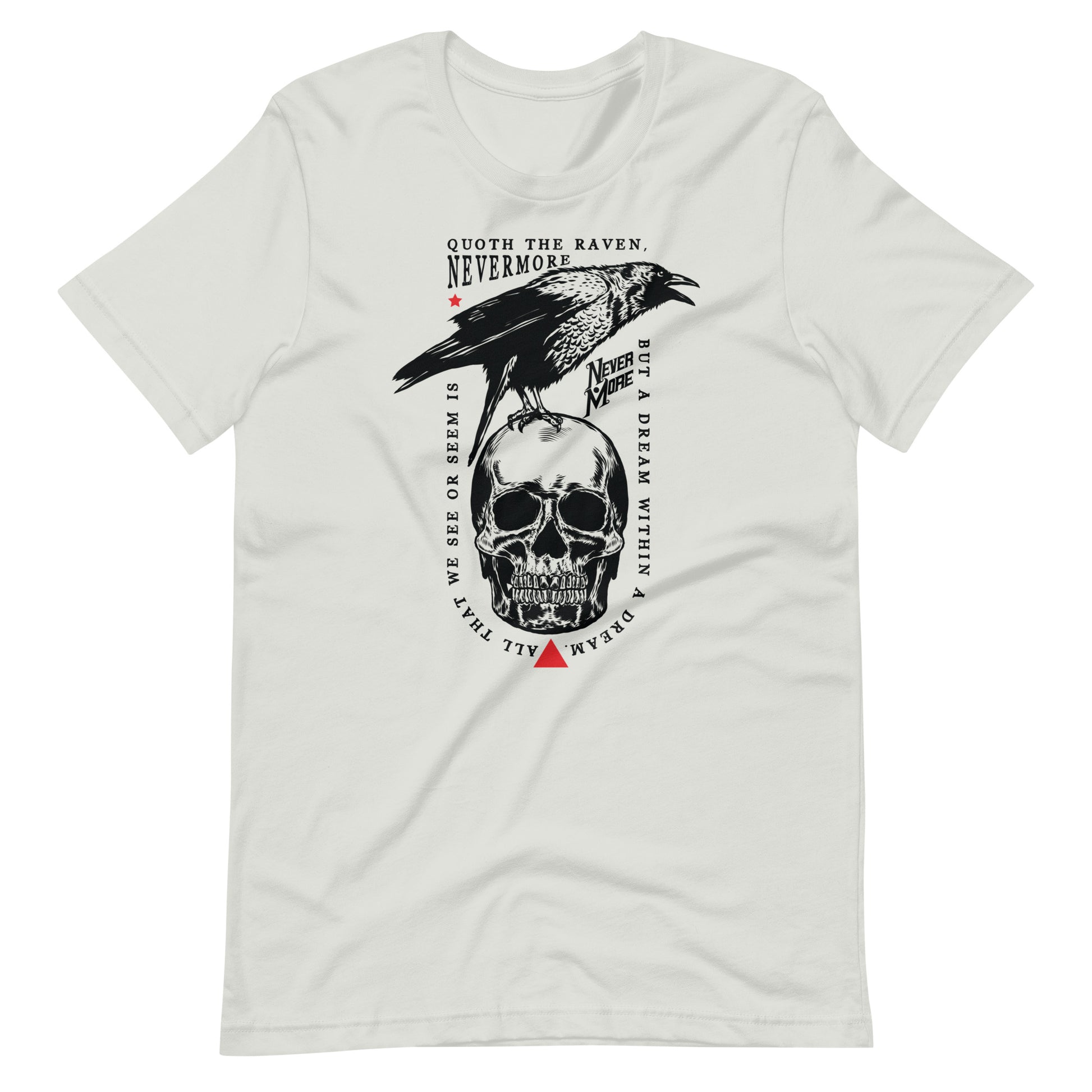 Quoth the Raven - Men's t-shirt - Silver Front