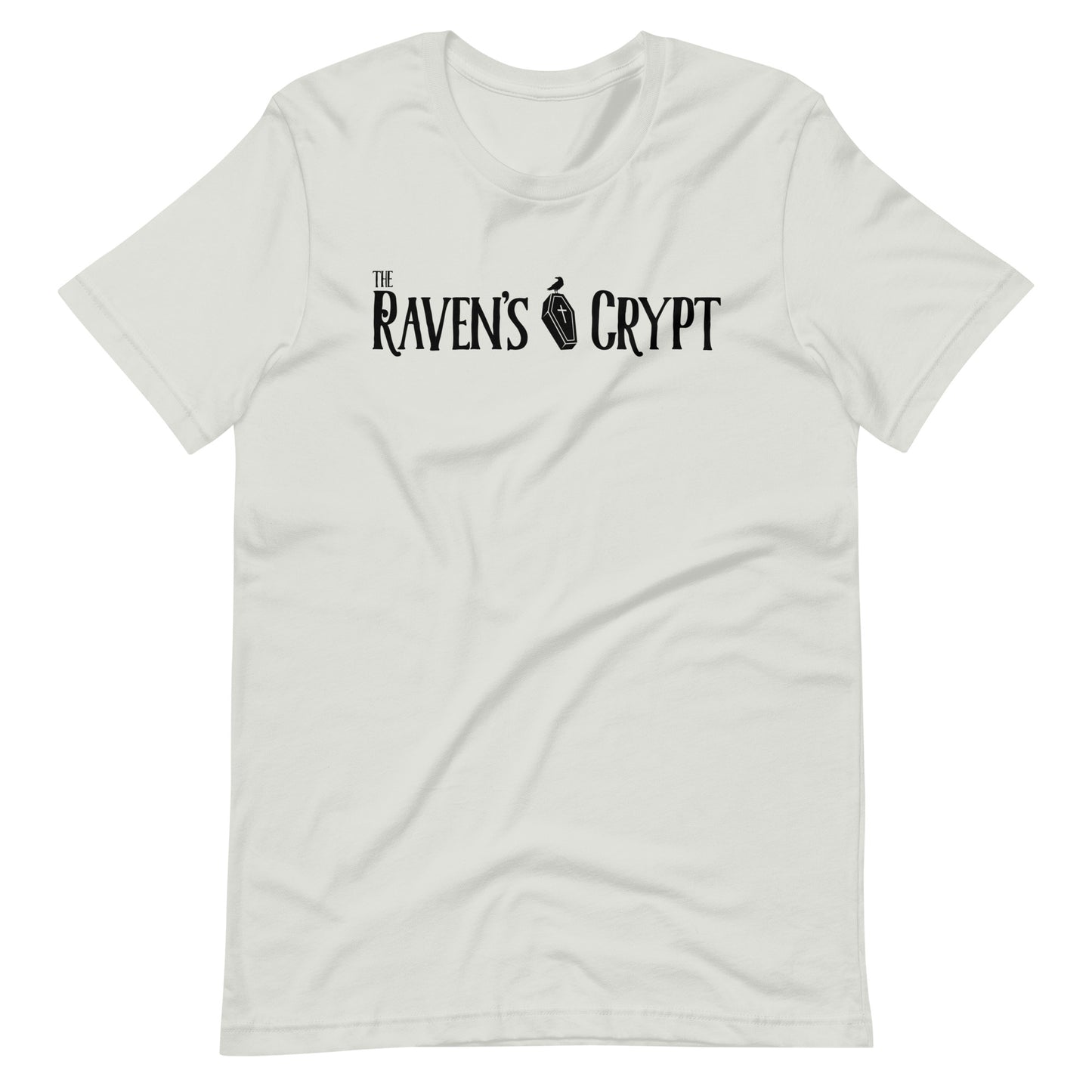The Raven's Crypt Black Logo - Unisex t-shirt - Silver Front