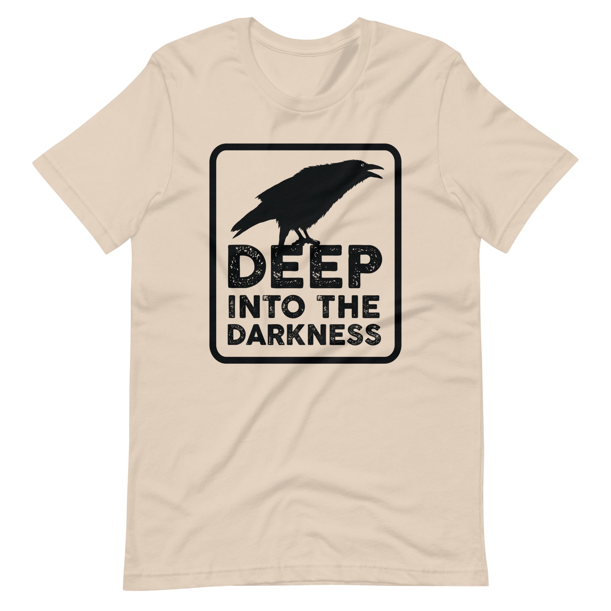 Raven Deep Into the Darkness - Men's t-shirt - Soft Cream Front