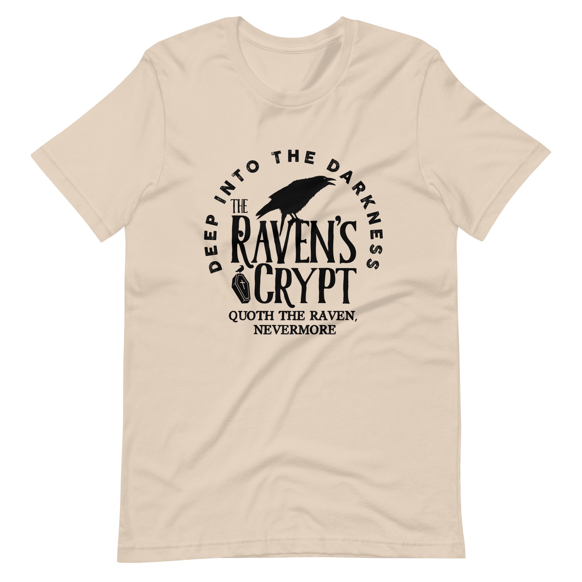 Deep Into the Darkness The Raven's Crypt - Men's t-shirt - Soft Cream Front
