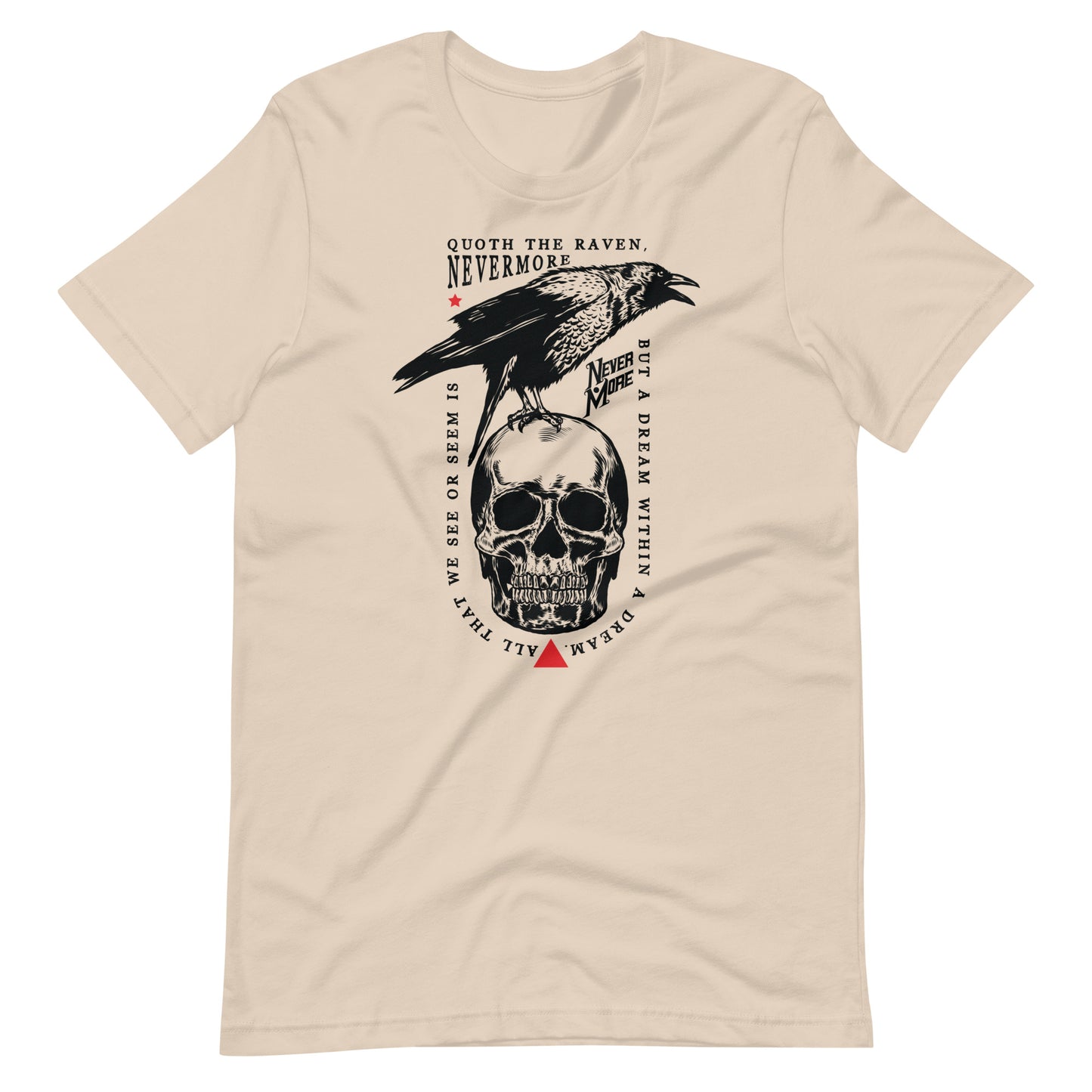 Quoth the Raven - Men's t-shirt - Soft Cream Front