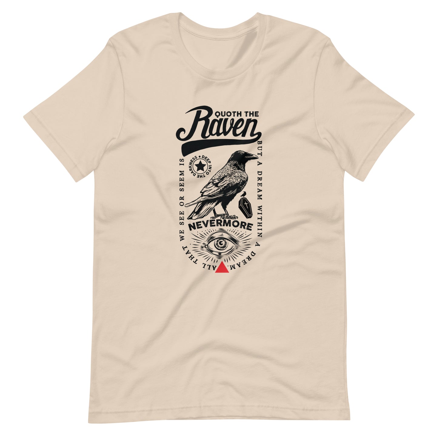 Quoth the Raven Nevermore Loaded - Men's t-shirt - Soft Cream Front