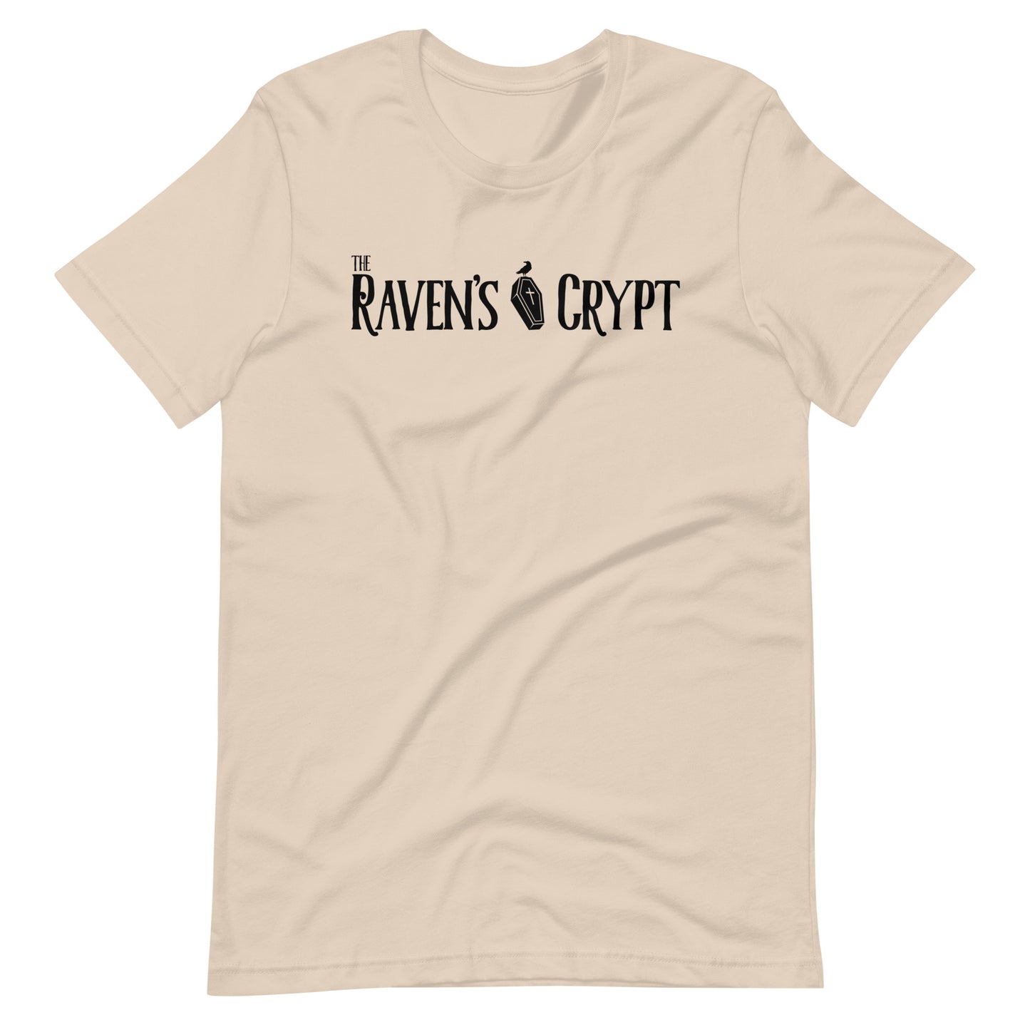 The Raven's Crypt Black Logo - Unisex t-shirt - Soft Cream Front