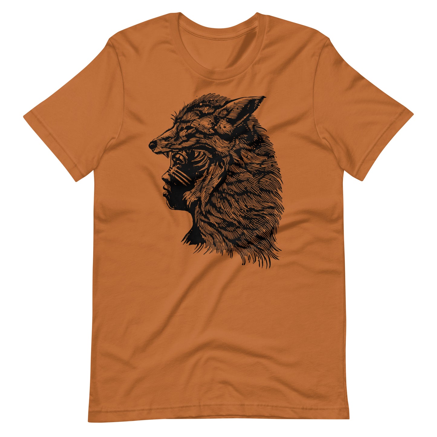 Fox Girl Black - Men's t-shirt - Toast Front