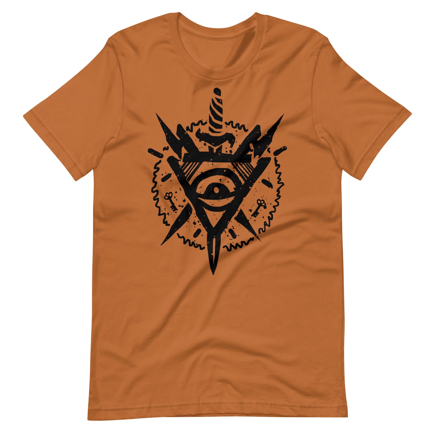 Triangle Eye Black - Men's t-shirt - Toast Front