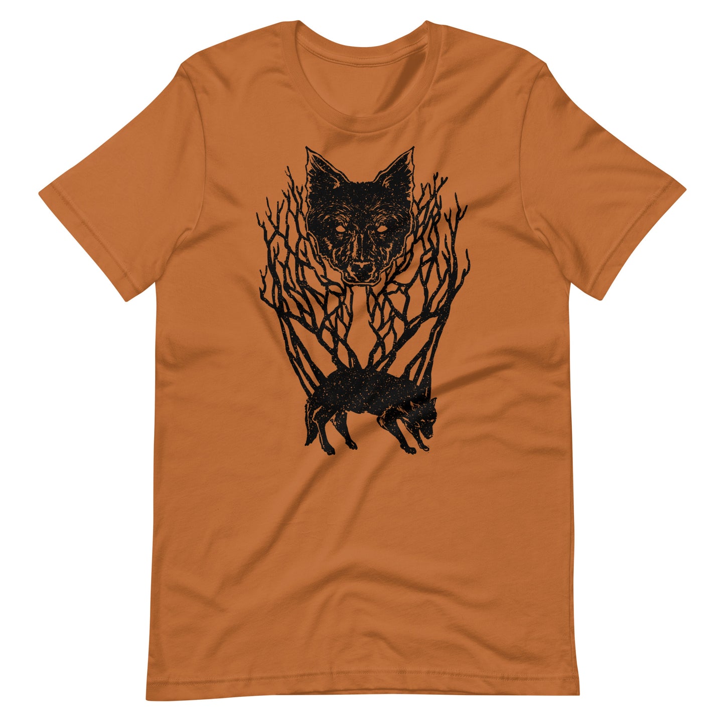 Wolf Tree Black - Men's t-shirt - Toast Front