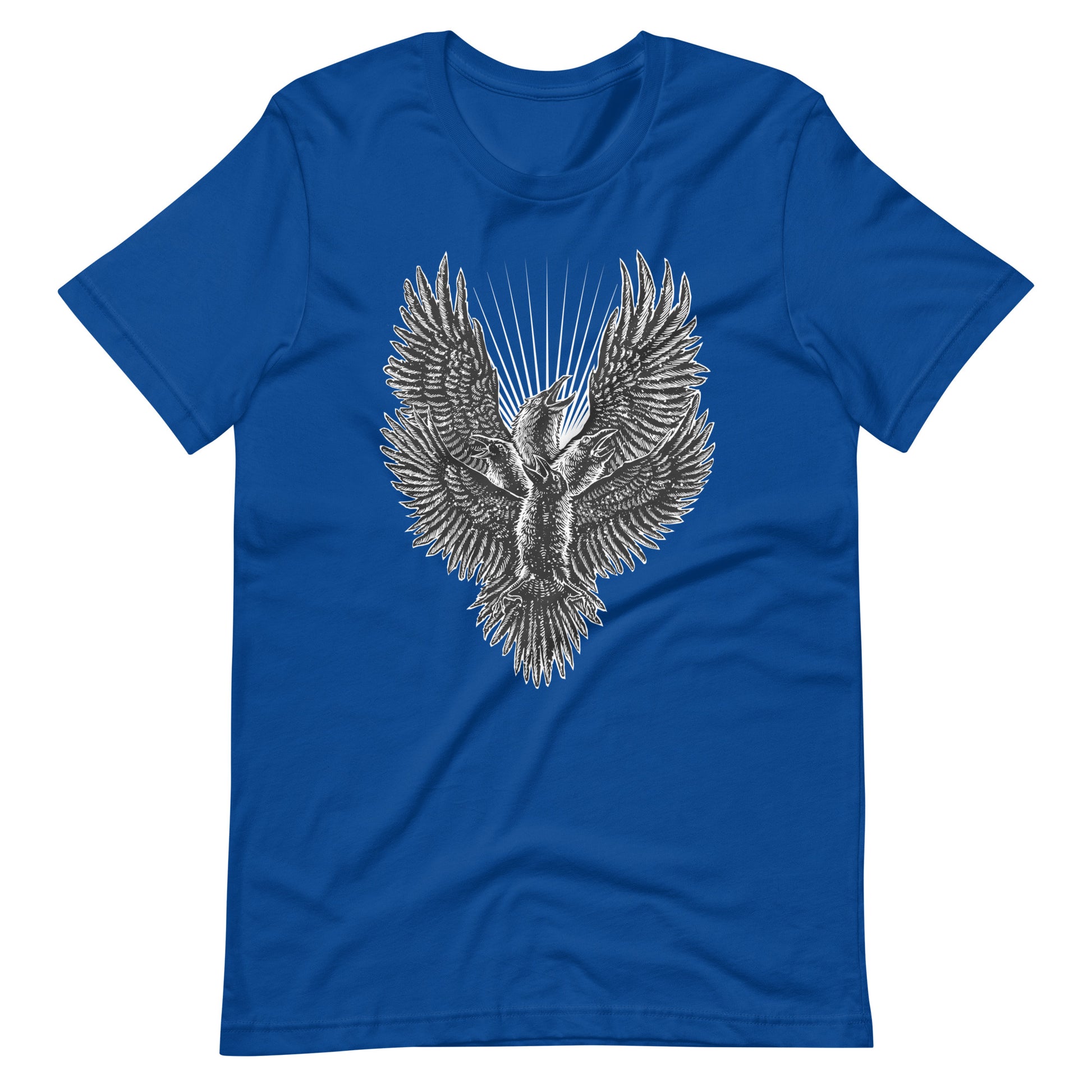 Luminous Crow - Men's t-shirt - True Royal Front