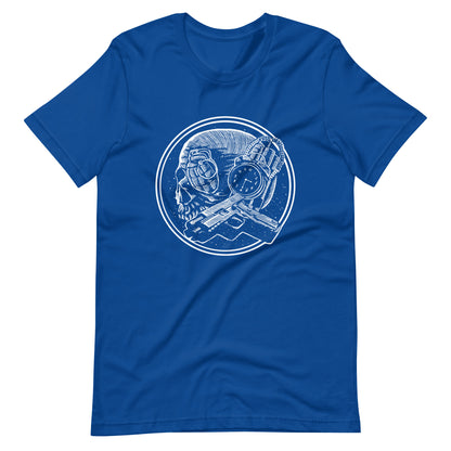 Boom as Hell White - Men's t-shirt - True Royal Front