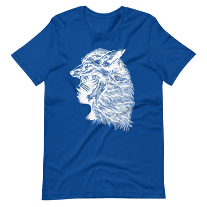 Fox Girl White - Men's t-shirt - True Royal Front