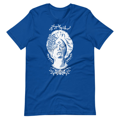 Girl Eyes White - Men's t-shirt - True Royal Front